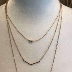 Lulu’s Sparkle and Charm Gold Layered Necklace